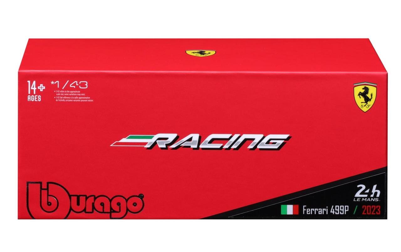 Ferrari Racing 499P LMH 2023 Rot 1:43Sammlermodell im Massstab 1:43