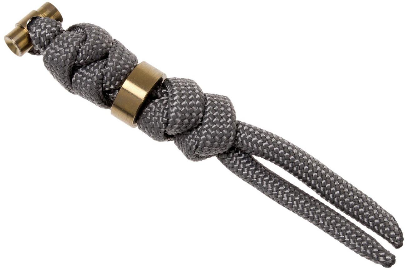 Chris Reeve Small Sebenza Lanyard with bead charcoal/gold S31-7031
