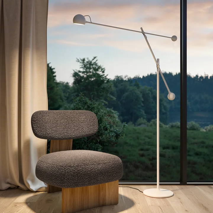 Artemide - IXA Stehleuchte LED, weissgrau