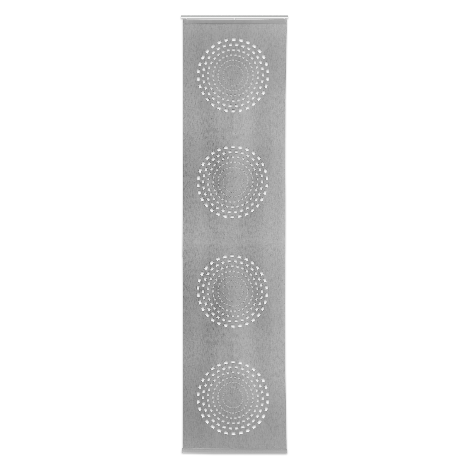 Schiebevorhang - Kreise - grau - 60x245 cm
