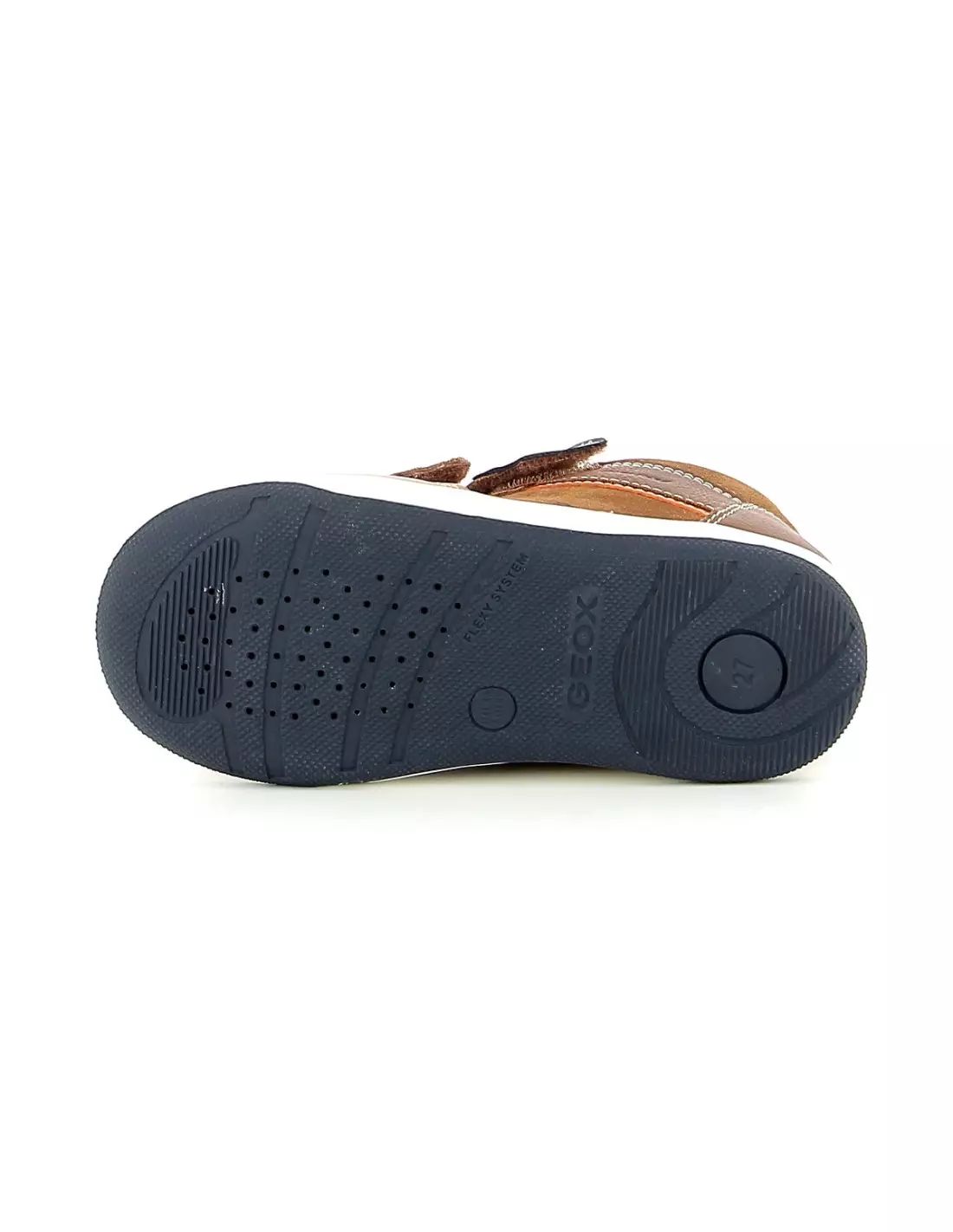 GEOX NEWFLICK - Baskets Brownnavy