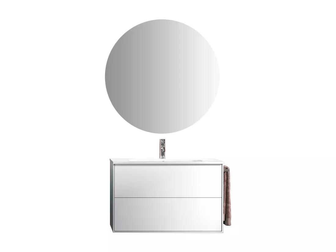 Ensemble de salle de bain 4 pièces IGEA blanc mat