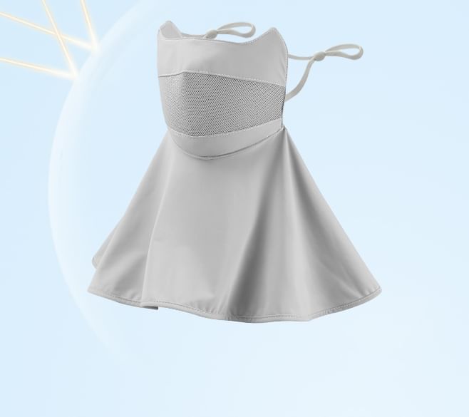 SOCOOL - Effen zonbeschermingsgezichtsmasker met nekflap