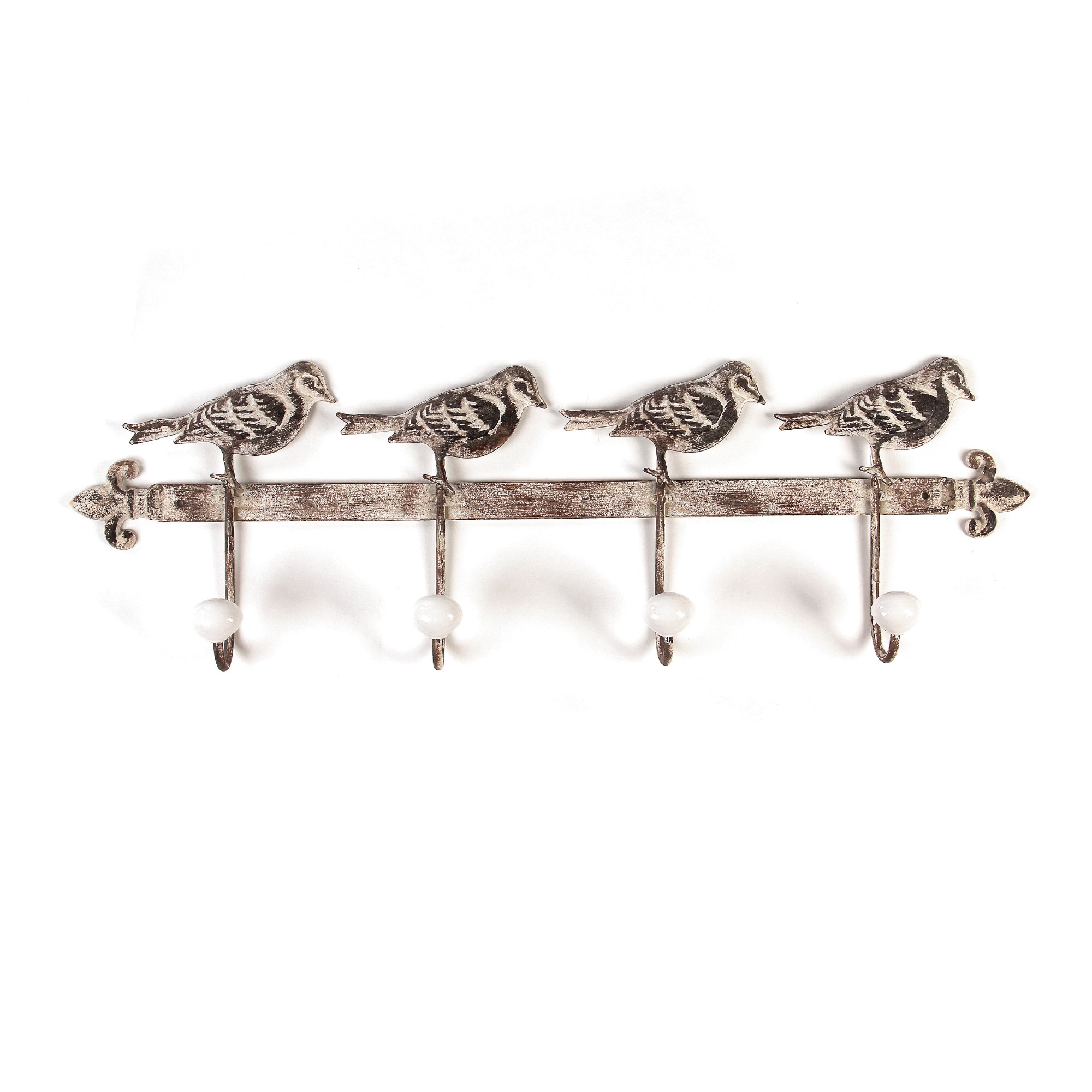 4er Hakenleiste, natur, T 6,5 cm, B 61 cm, H 19 cm von fischer's lagerhaus