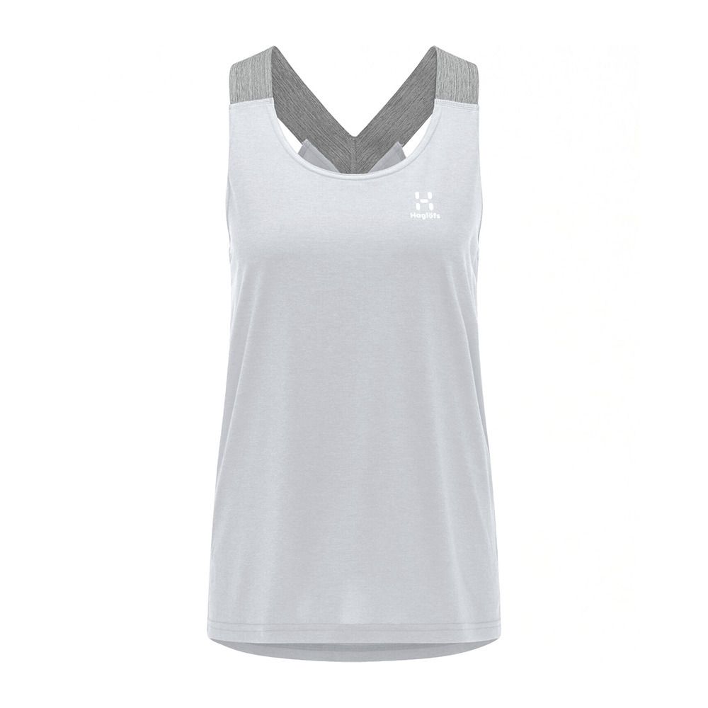 Haglöfs RIDGE TANK - Débardeur Femme concrete solid
