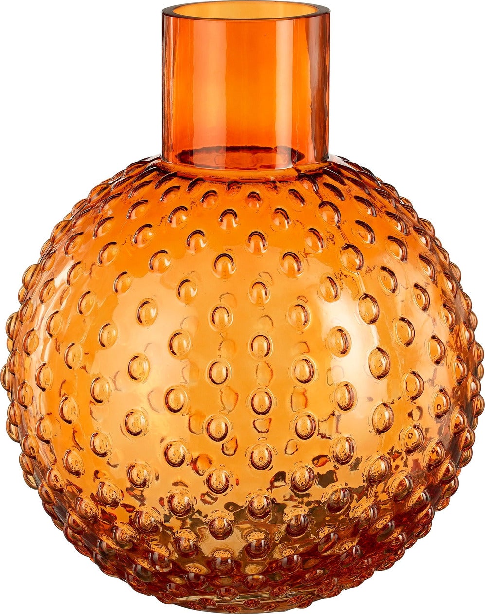 Mica Decorations vaas Dionne oranje D 22 H 28 cm
