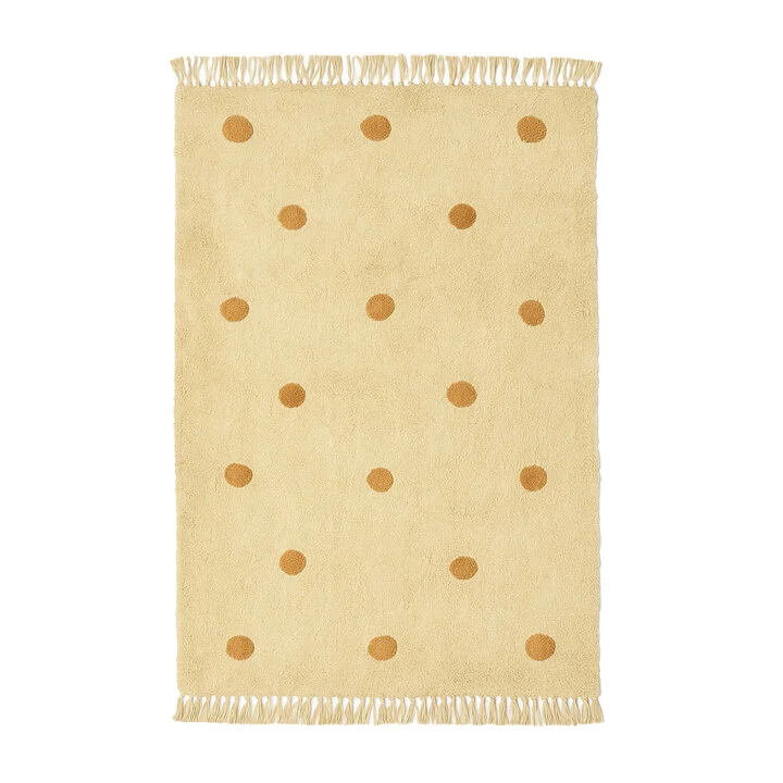 Vloerkleed Kinderkamer - Lou Dots Geel