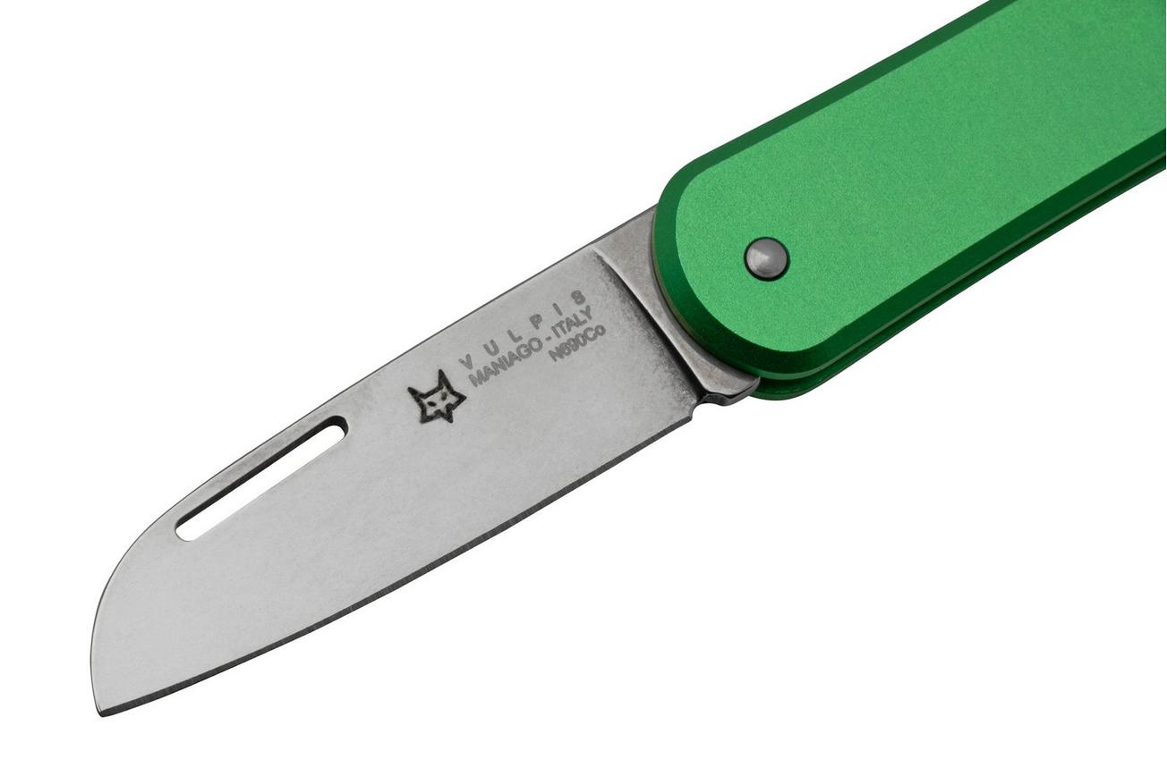 Fox Vulpis FX-VP108OD, N690Co, Aluminium OD Green, zakmes