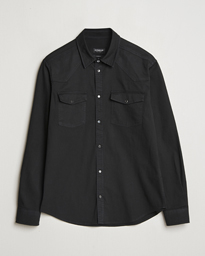 Dondup Slim Fit Pocket Denim Shirt Black