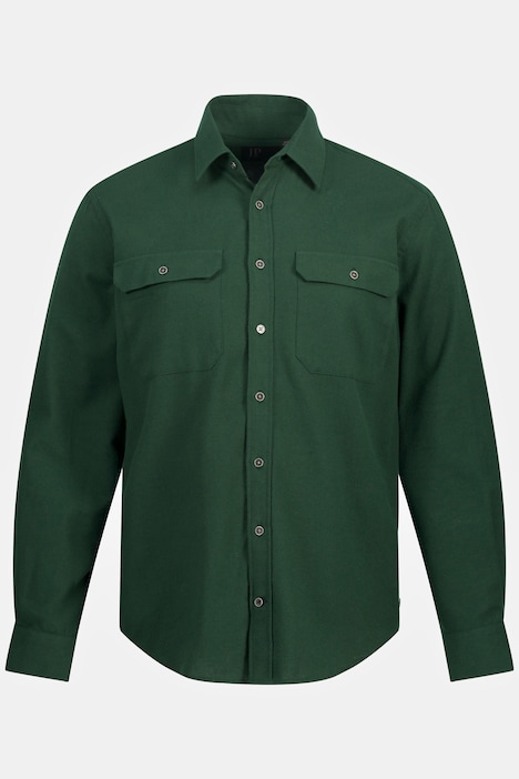 Flanellhemd, Langarm, Kentkragen, Modern Fit