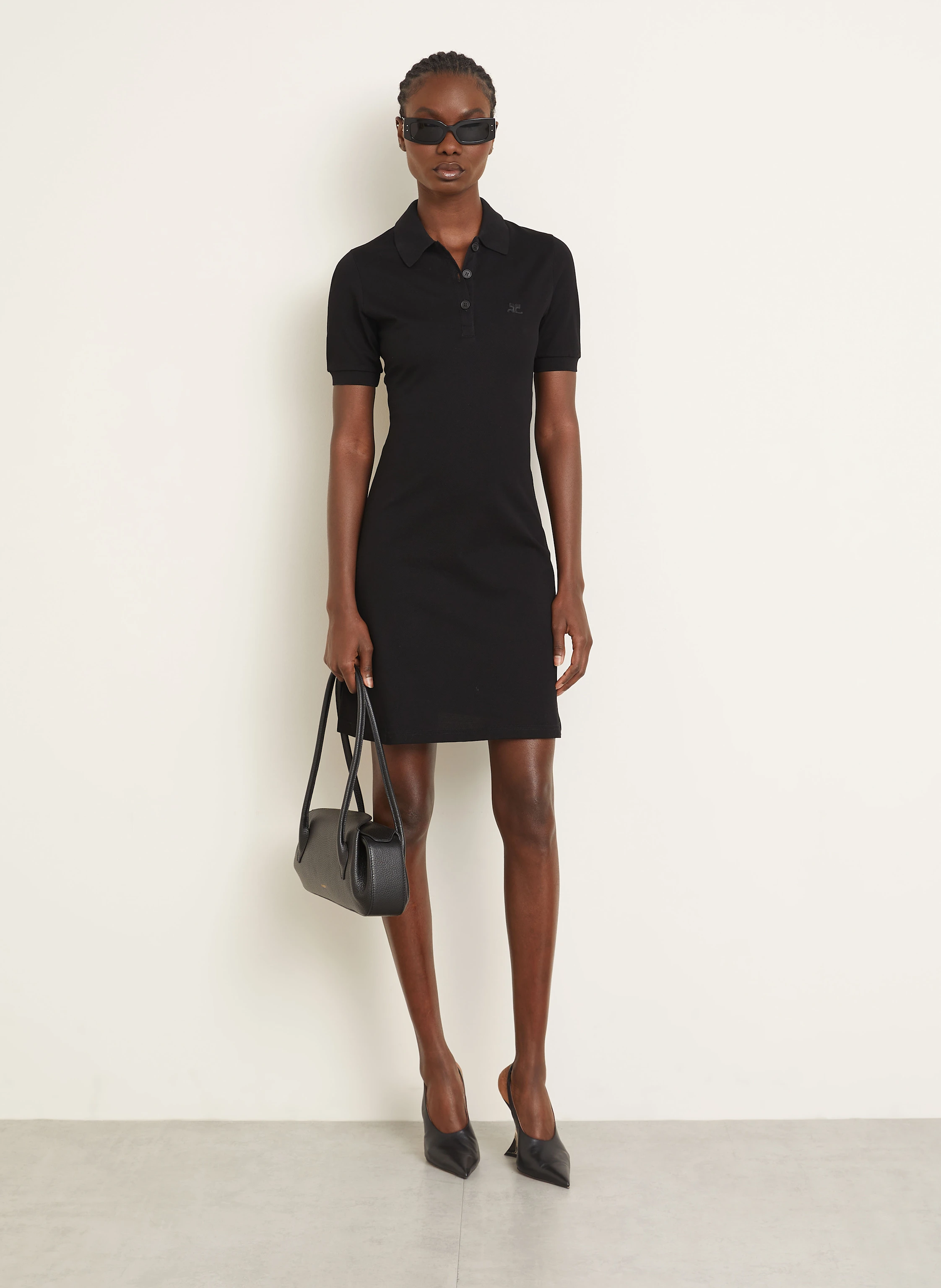 Courrèges Piqué-Polokleid