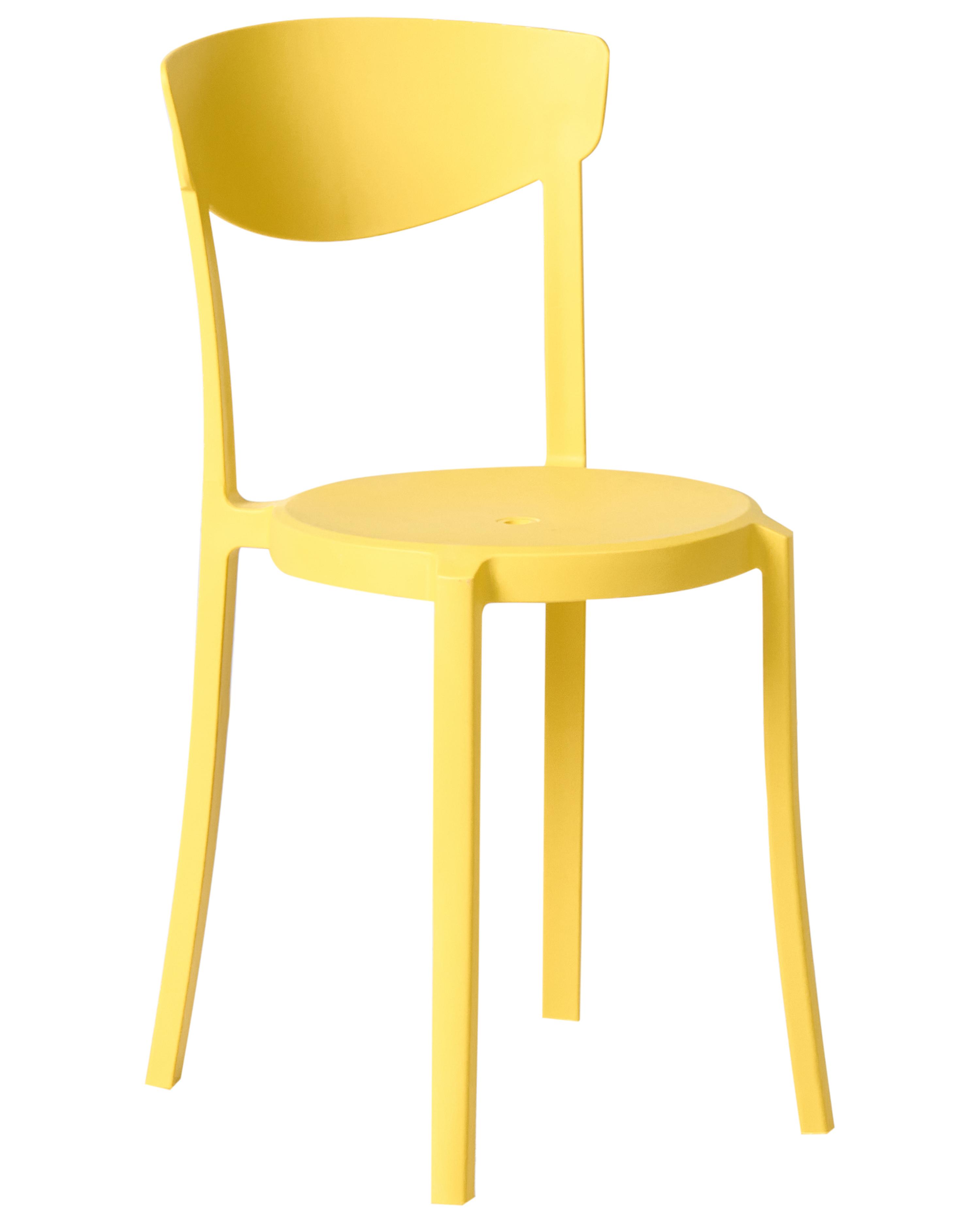 Set van 4 tuinstoelen VIESTE Geel