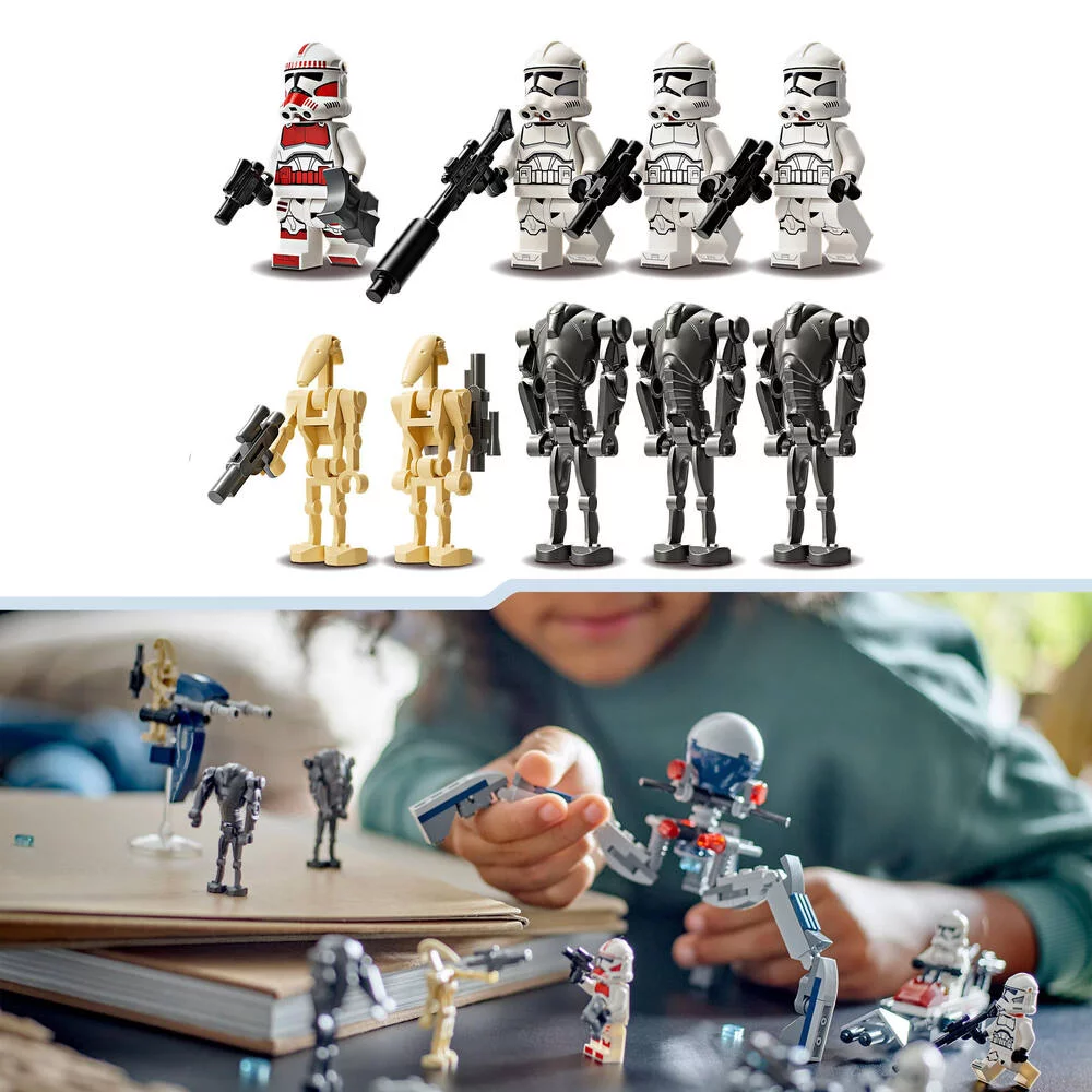 LEGO®STAR WARS™ 75372 - PACK DE COMBAT DES CLONE TROOPERS™ ET DROIDES DE COMBAT