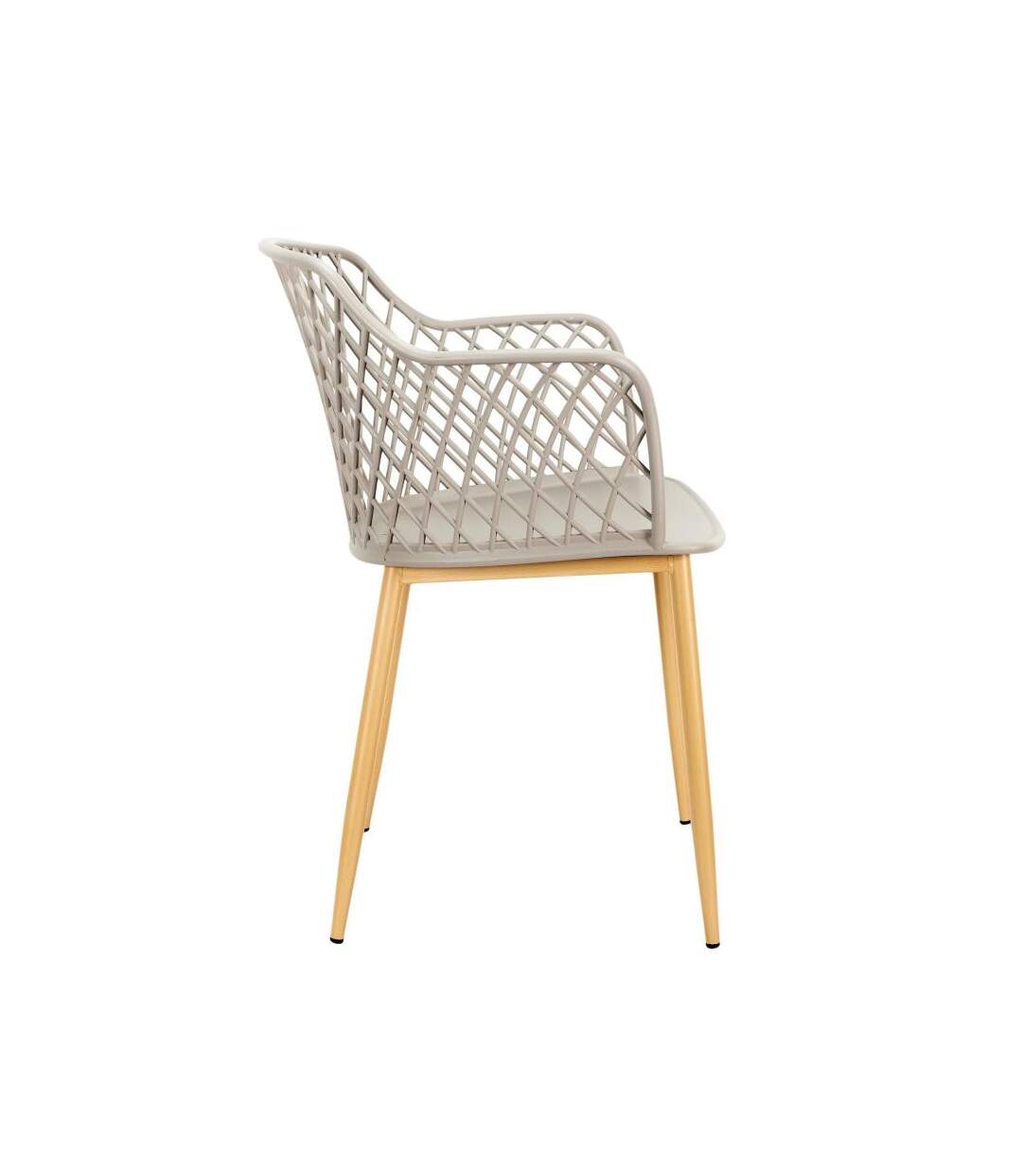 Paris Prix - Lot De 4 Fauteuils Design malaga 80cm Taupe