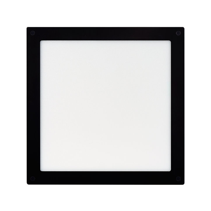 Panneau lumineux Nakaya LED intégrée blanc neutre IP44 1900lm 18W L.30xl.30xH.2,4cm noir GoodHome