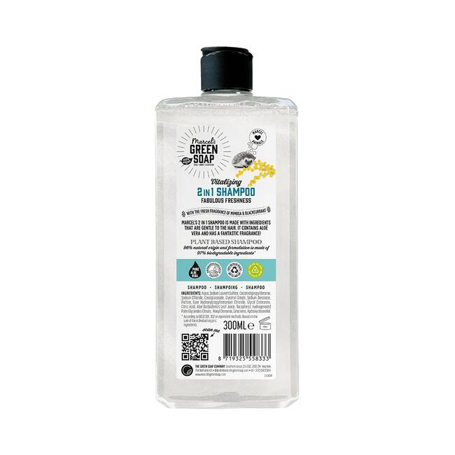 Marcel's Green Soap Mimosa & Blackcurrant 2-in-1 Shampoo 300 ML