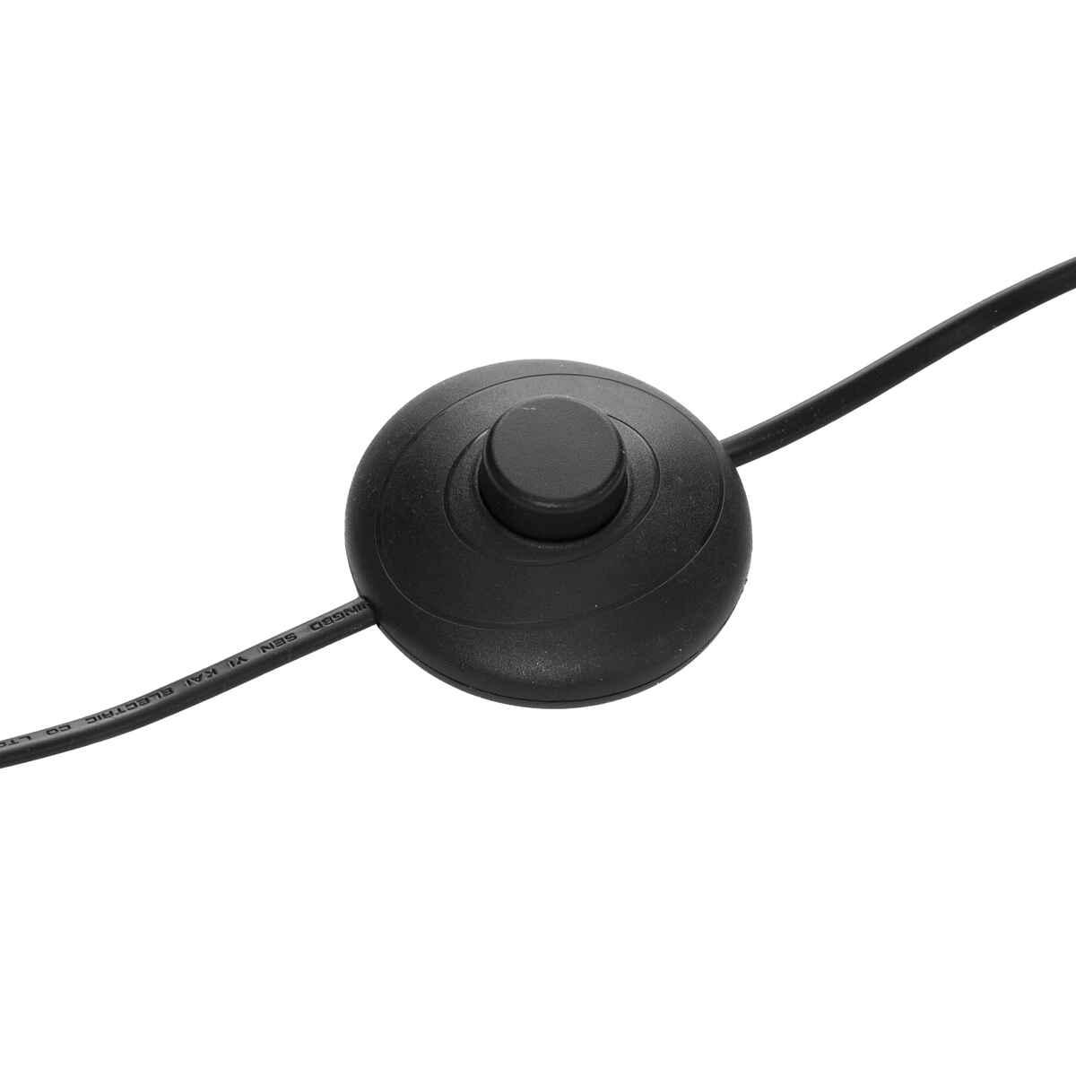 LAMPADAIRE DROIT METAL JULE NOIR ET DORE H.150CM