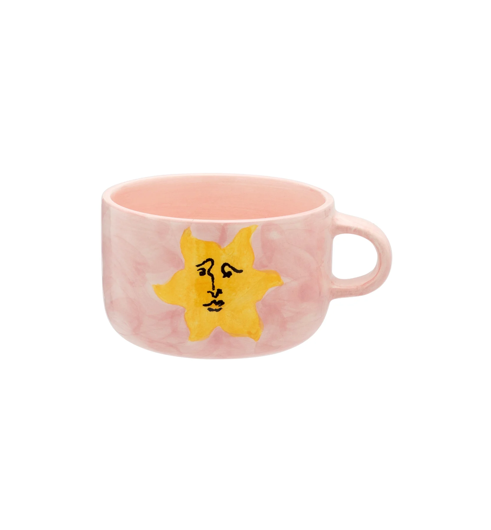 Anna + Nina  Sunny Side Up Cappuccino krus - Multicolor