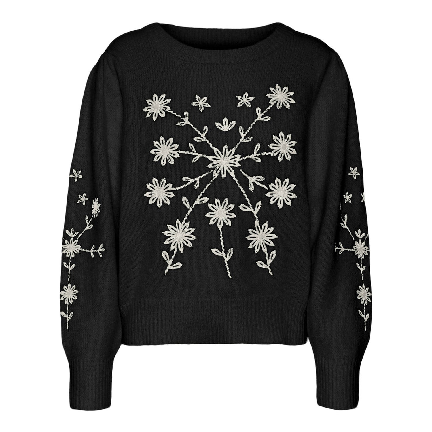 Vero Moda  Gaia O-Neck Embroidery Pullover
