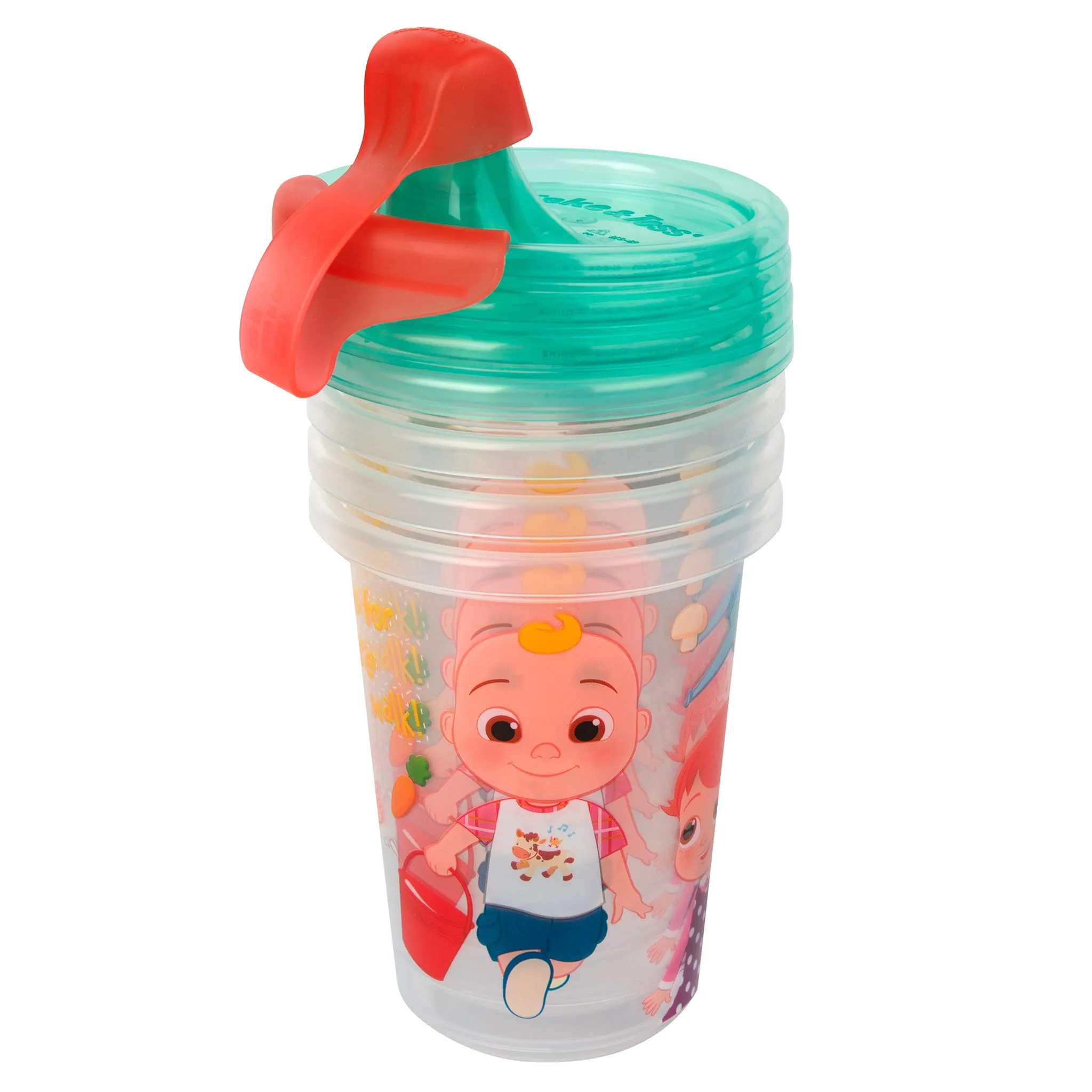 Cocomelon Gobelets à Bec Cocomelon 10oz Paquet de 4