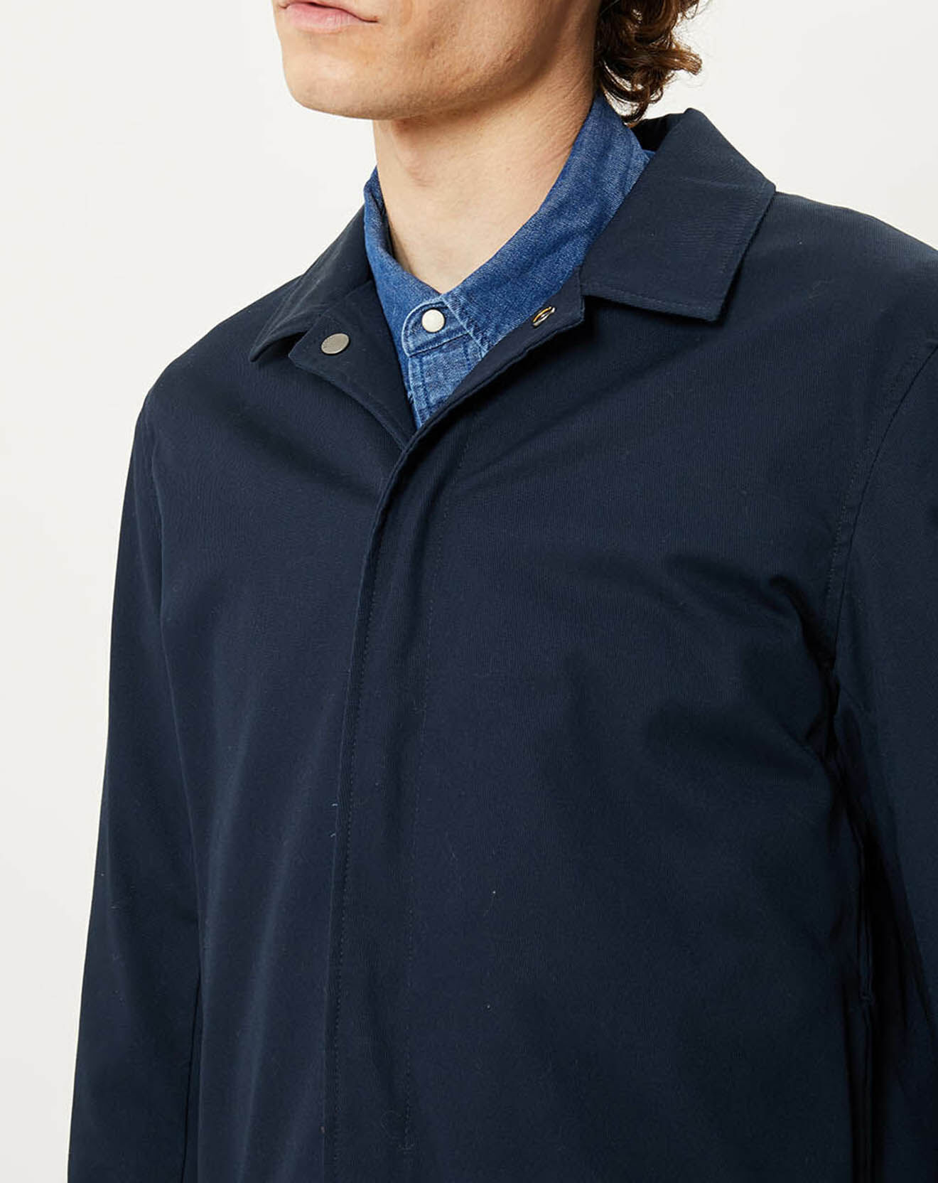 Scotch & Soda Imperméable Bimatière bleu marine