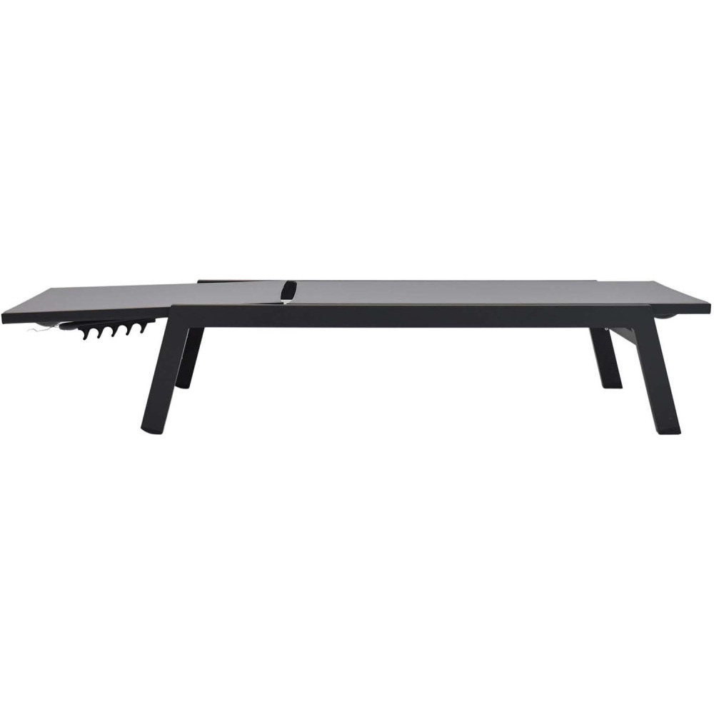 Bain de soleil en aluminium avec pied pliant cesana (lot de 2)