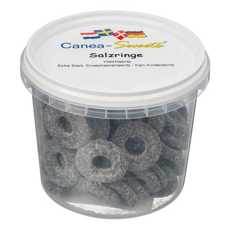 Salzringe Lakritz Bonbons, 135 g