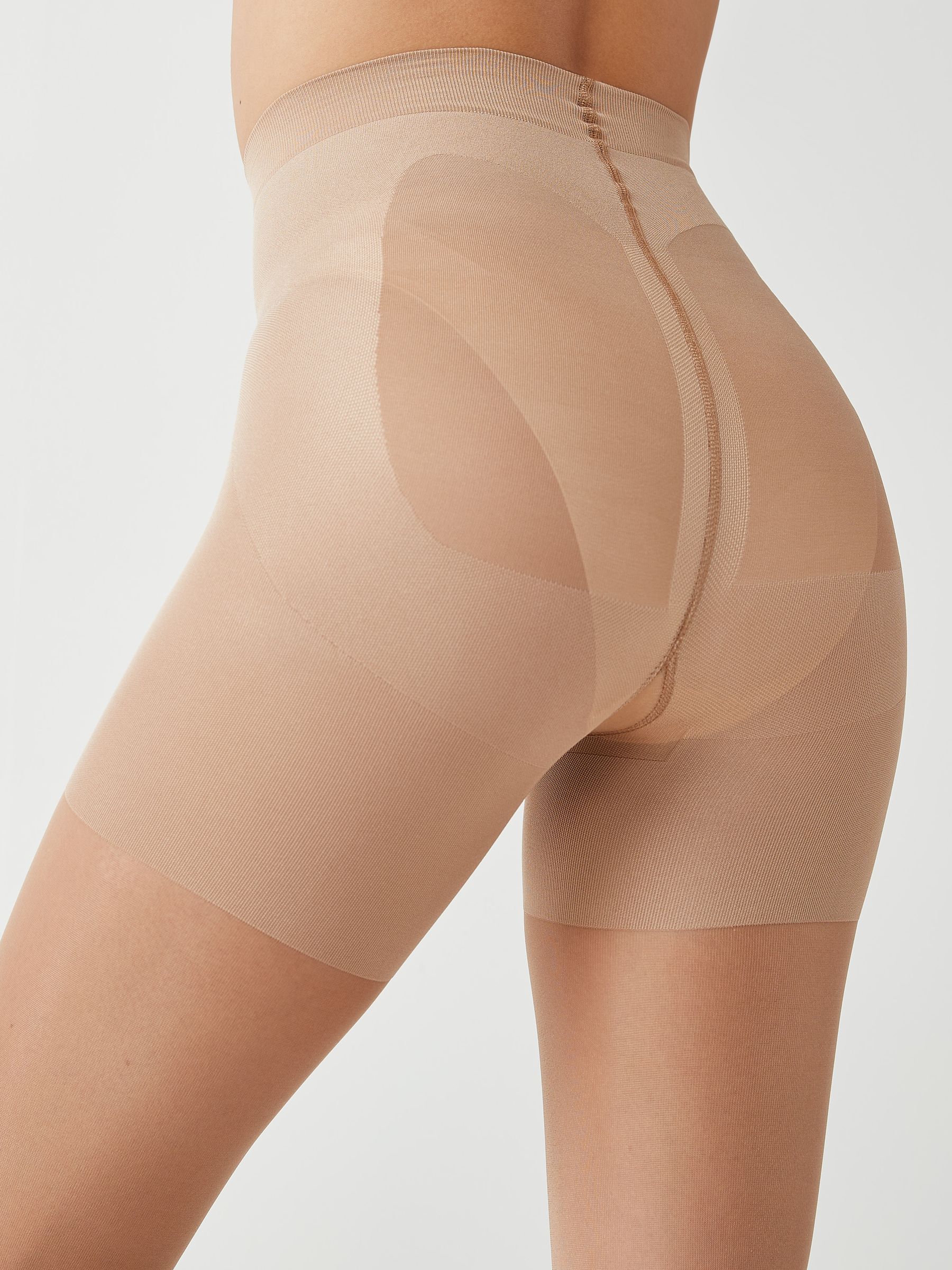 Natuurlijk bruin - Set van 3 glanzende 20 deniet panty's