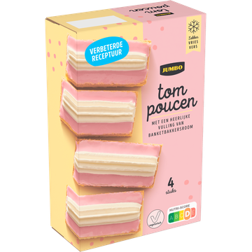 Jumbo Tompoucen 4 Stuks