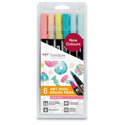 TOMBOW® ABT Dual Brush Pen 6er-Set
