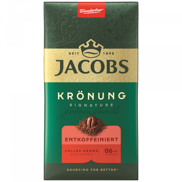 Jacobs Filterkaffee Krönung entkoffeiniert 500g MHD:30.4.26