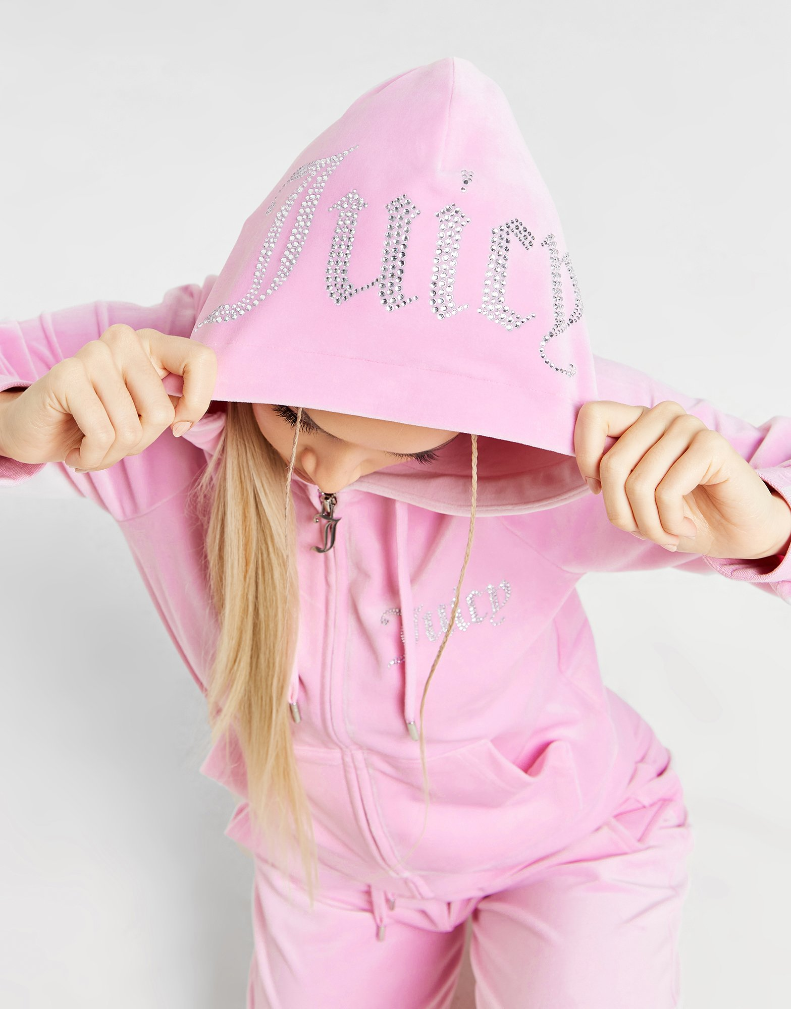 JUICY COUTURE Sweat à Capuche Zippé Diamante Femme