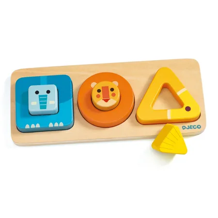 Djeco Holzpuzzle: VoluBasic, 6 Teile