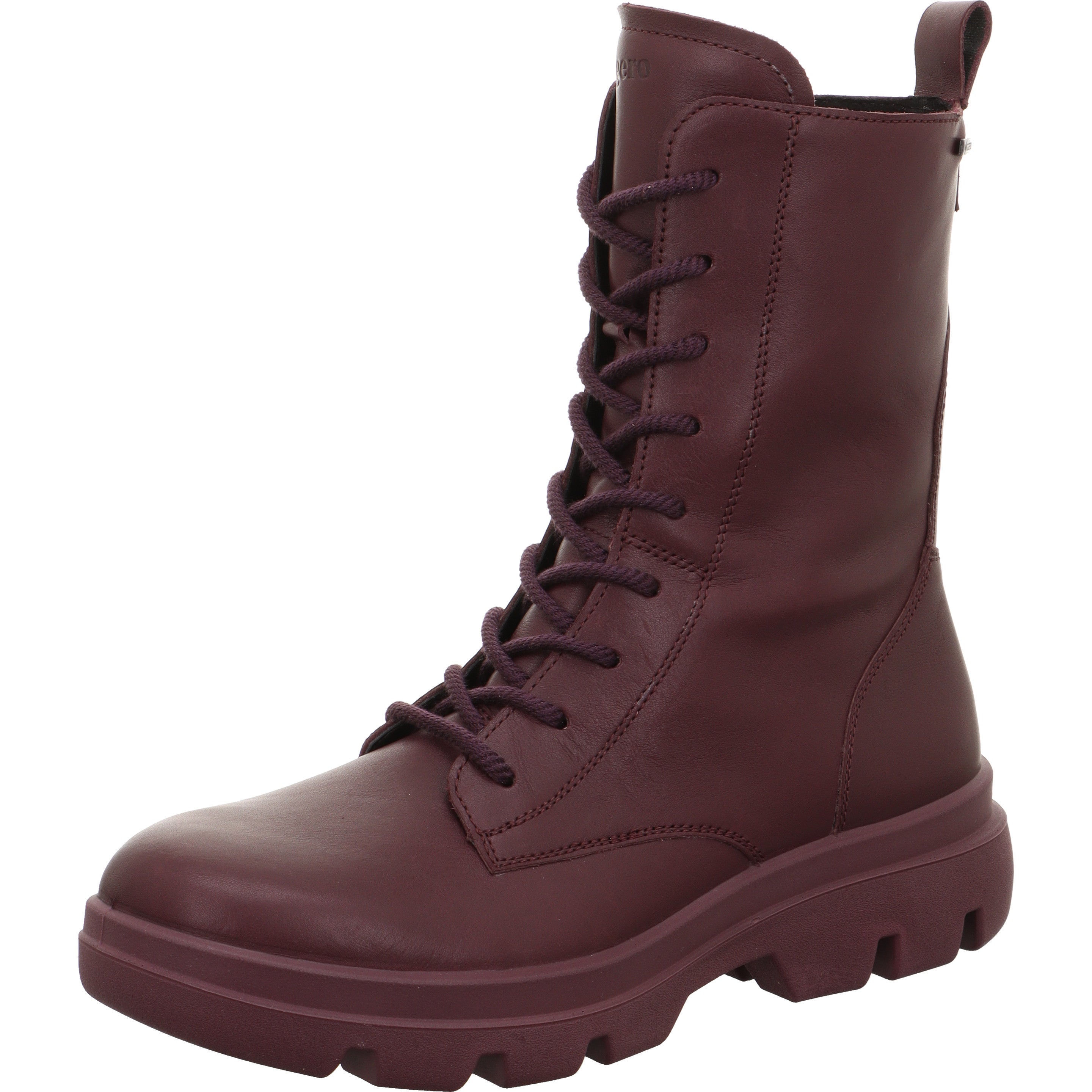 legero ANGELINA Damen  Schnürboots mit Reißverschluss - Farbe: Rubin - Größe: 4