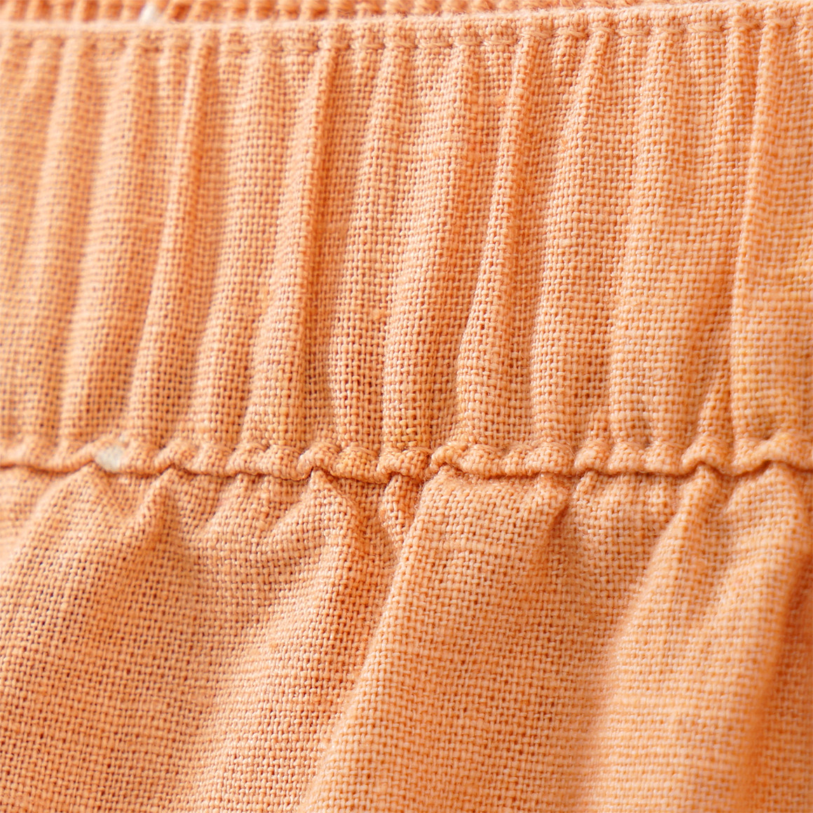 Topolino Pure Collection Mädchen Leinen-Hose mit Elastikbund orange