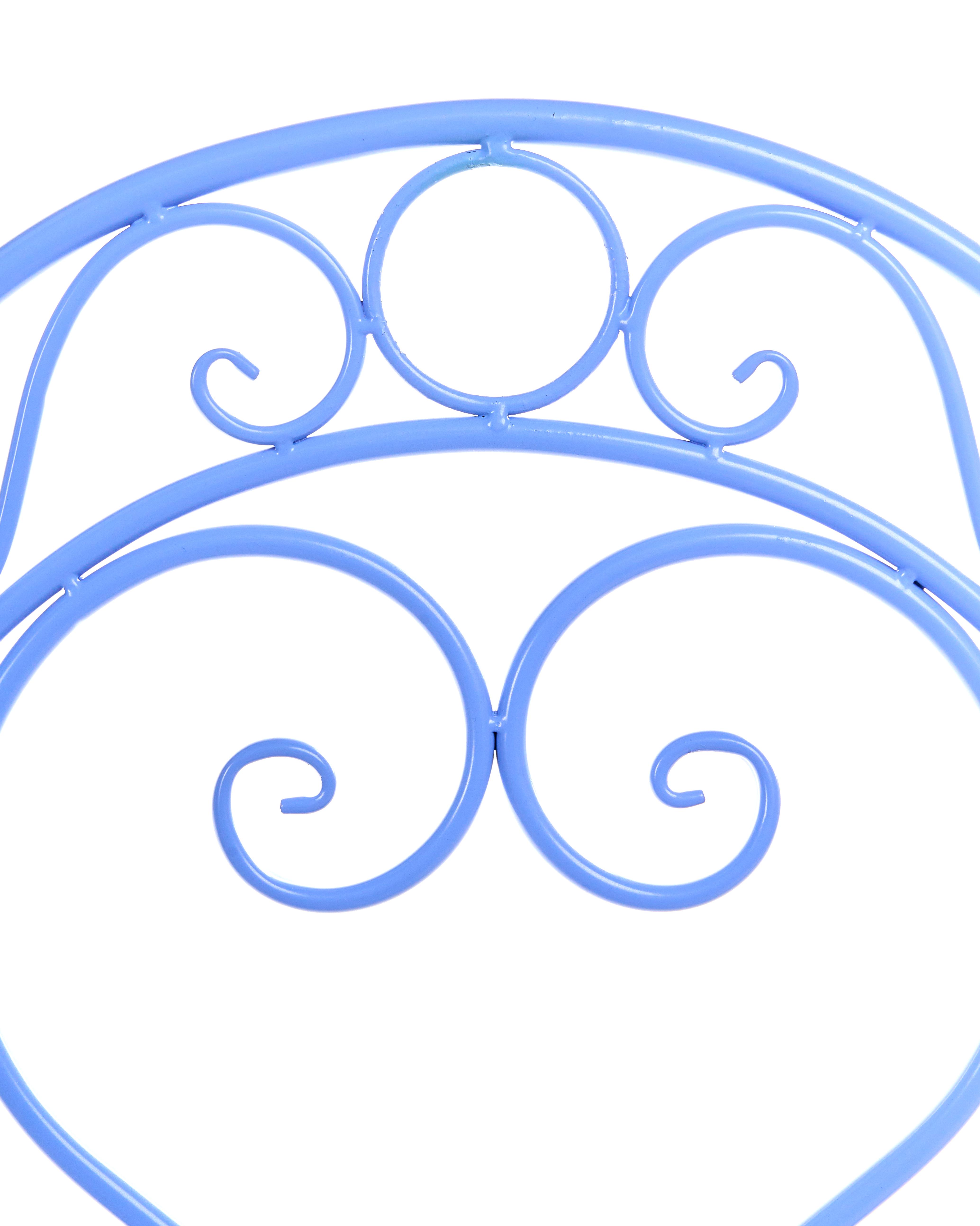 Set van 2 tuinstoelen ALBINIA Metaal Blauw