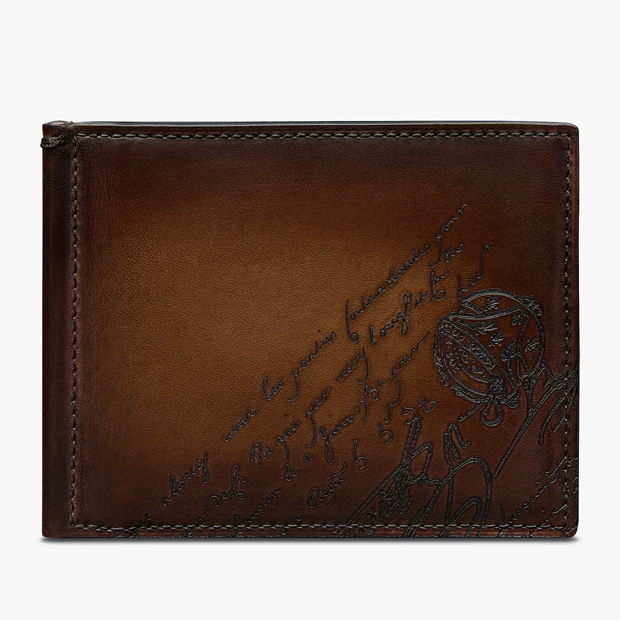 Portefeuille Figure En Cuir Scritto Swipe
