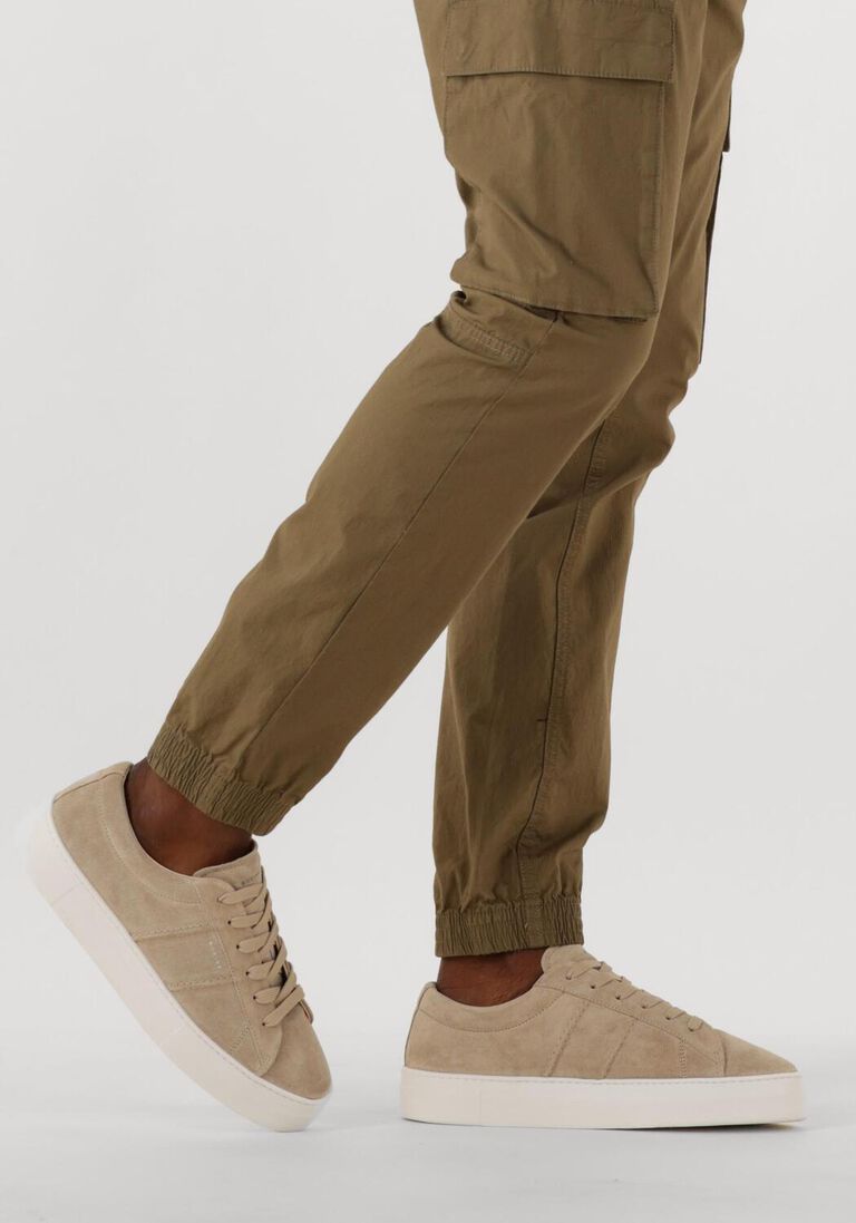 beige nubikk lage sneakers jagger morris