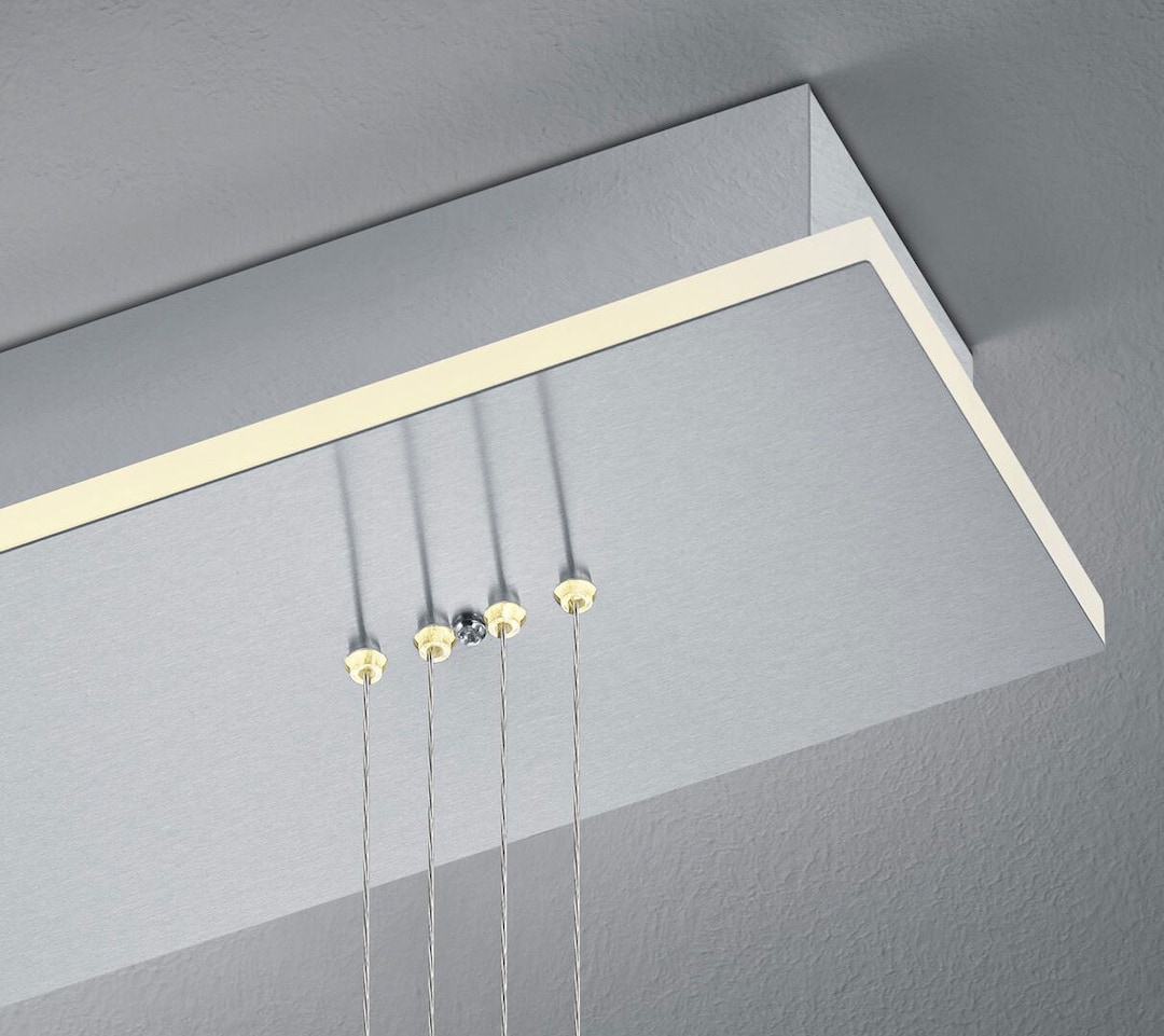 HELL LED Balkenpendel SAM 110 cm nickelfarbig