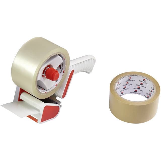 TOOLCRAFT Tape-rulle Rød, Hvid Rulle Bredde (max.): 50