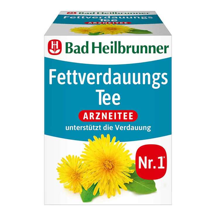 Bad Heilbrunner Tee Fettverdauung Filterbeutel, 8X1.8 g