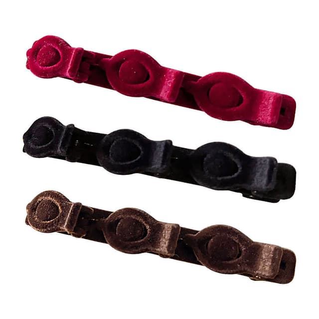 Hårspænder i 3 farver, 3-pak MultiColor