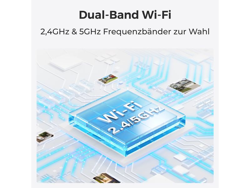 Reolink Netzwerkkamera B440 inkl. Solar Panel Die weltweit erste 4K Pan & Tilt Kamera mit Akku, Solar Panel und smarter Erkennung