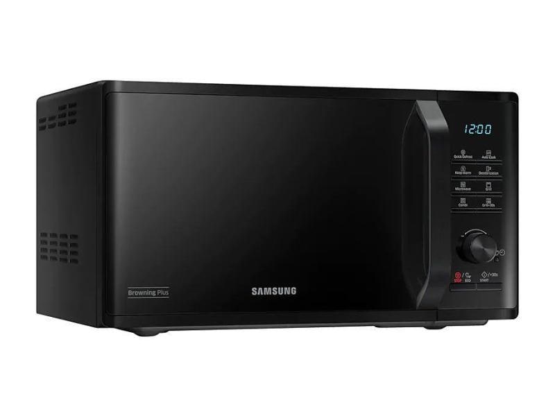 Samsung Mikrowelle mit Grill MG23K3505AK/SW Schwarz 800 W-Mikrowelle mit Grill-, Auftau- und Warmhalte- und Extra-Bräunungs-Funktion