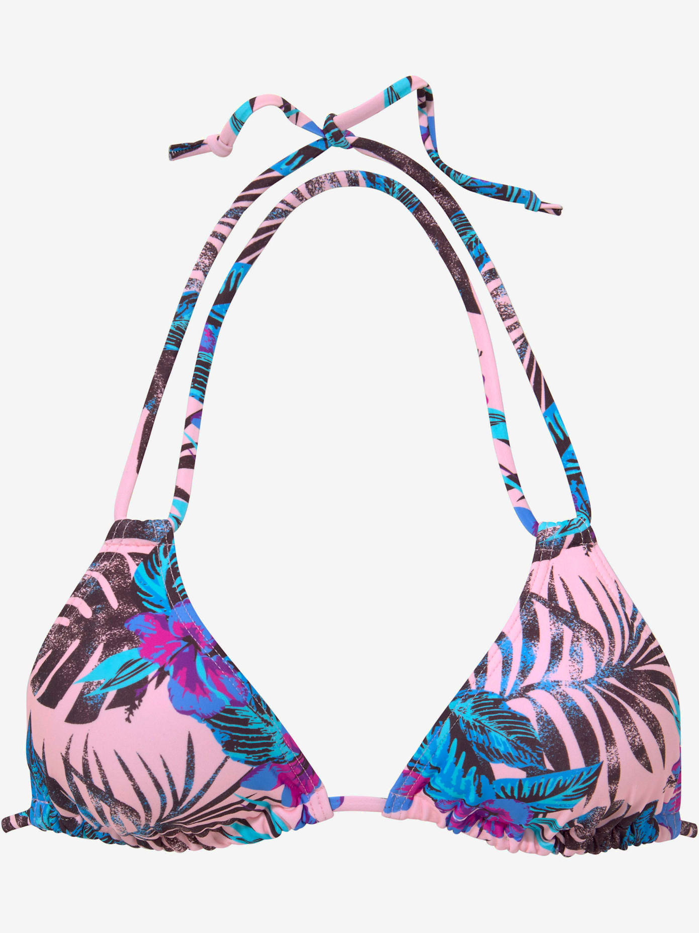 Haut de bikini triangle imprimé floral