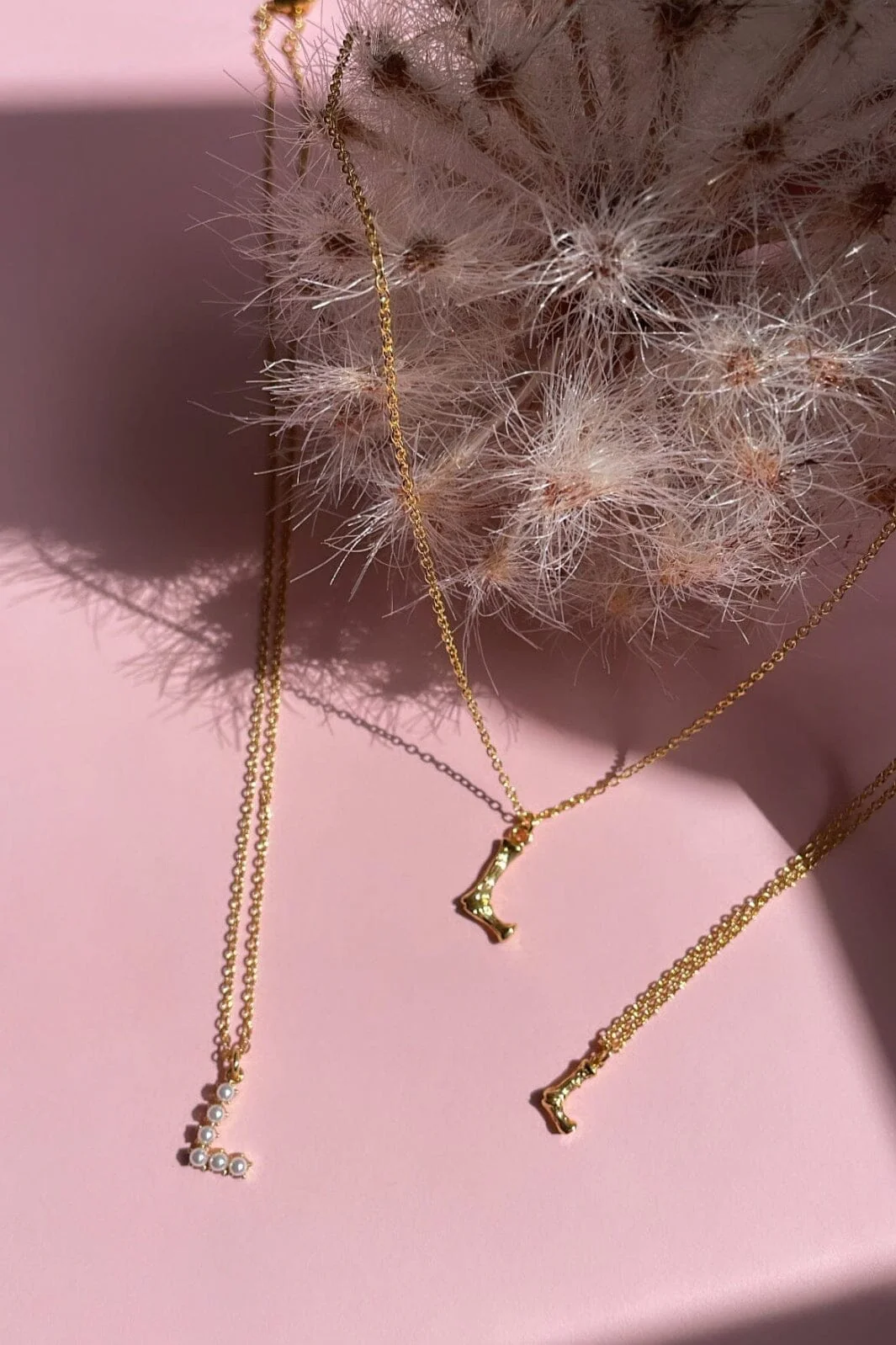 Mellow Moon Kim Letter Necklace