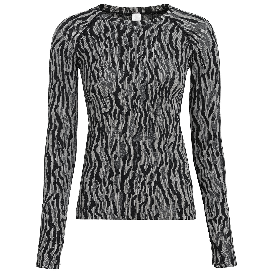 Gina Sports Damen Sport-Shirt im Animal-Look grau