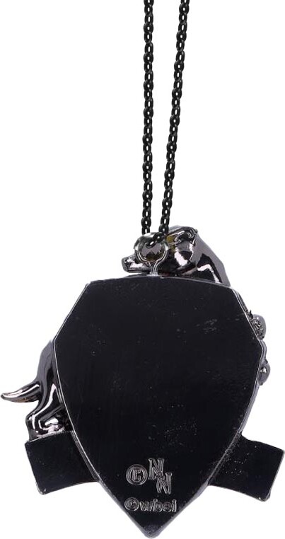 Harry Potter Julepynt - Hufflepuff Crest - Sølv - Nemesis Now - 6 CM