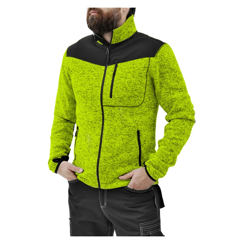 Strikket fleecegenser herre XL