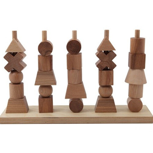 Wooden story stapeltorens - naturel